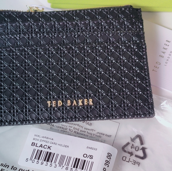 Black leather Ted Baker Card Coin Purse new - Picture 8 of 12
